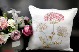 Cushion cover-Hydrangea flower embroidery